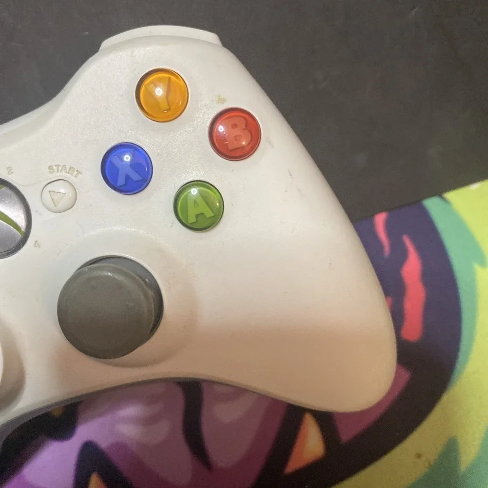 OEM Microsoft Xbox 360 White Wireless Controller B2